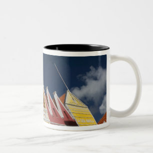 ABC Islands, CURACAO, Willemstad: Punda Two-Tone Coffee Mug