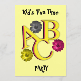ABC Kid's Party Invitation
