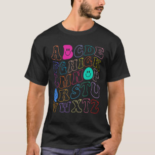 ABC Kindergarten Alphabet Back to School Teachers T-Shirt