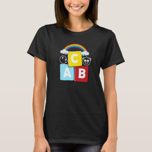 Abc Letters Back To School Student Teacher Pandas T-Shirt