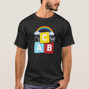 Abc Letters Back To School Student Teacher Pandas T-Shirt
