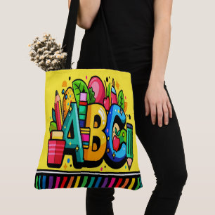 ABC LOOK AT ME - See Back  Tote Bag