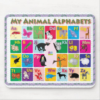 ABC: My Animal Alphabets Mouse Pad