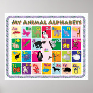 ABC: My Animal Alphabets Poster