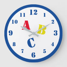 ABC Nursery Acrylic Wall Clock