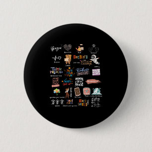 Abc Of Positive And Encouraging Words 6 Cm Round Badge