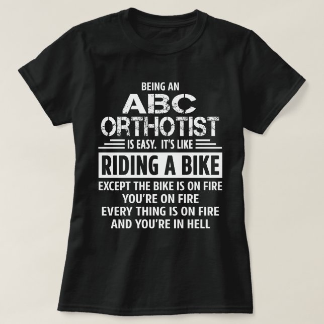 ABC Orthotist T-Shirt (Design Front)