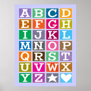 ABC Poster (Blue)