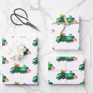 ABC Recycling Garbage Truck Wrapping Paper Sheet