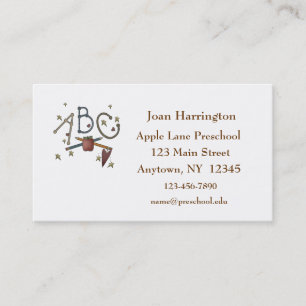 ABC Stars Teacher Business Card