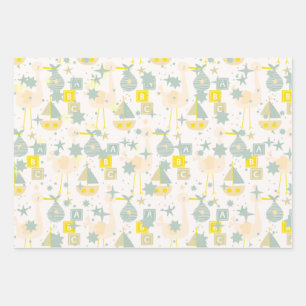 ABC Stork Wrapping Paper Sheet
