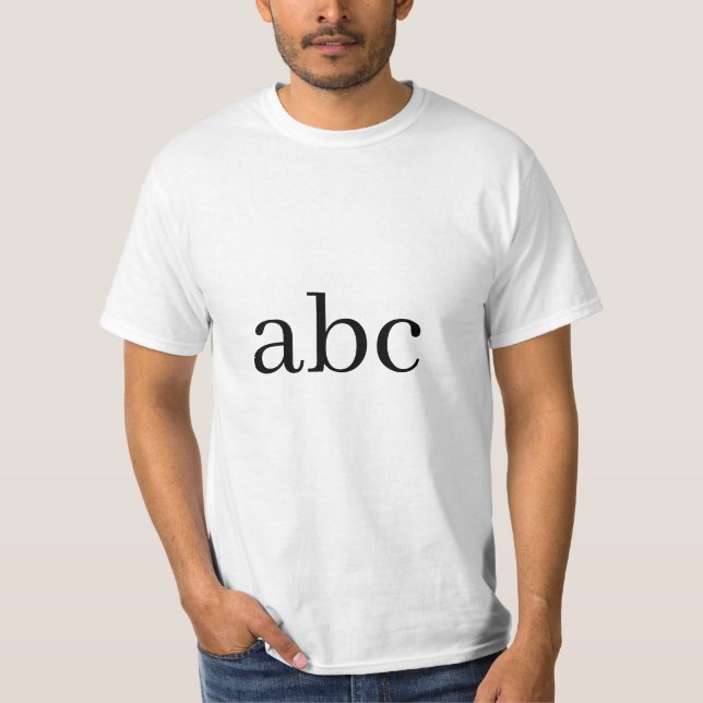 ABC Style T-Shirt (Front)