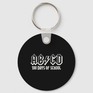 Abcd 100th Day Of School Teachers Kids Child Happy Key Ring