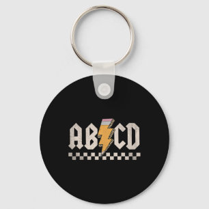 Abcd Back In Cl First Day Back To School Teacher S Key Ring