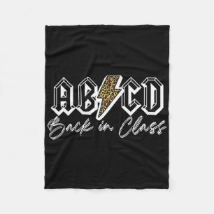 Abcd Back In Cl Teacher Fleece Blanket