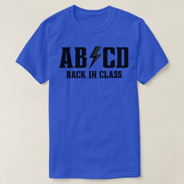 ABCD Back In Class 3 T-Shirt (Design Front)
