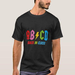 ABCD Back In Class Teacher Leopard Back To School T-Shirt