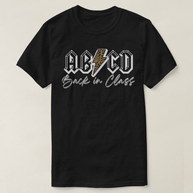 ABCD Back in Class Teacher T-Shirt (Design Front)