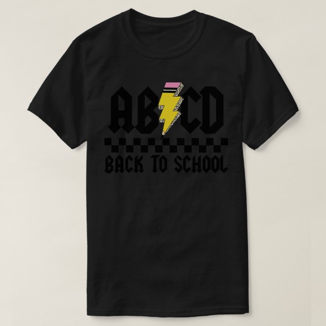 ABCD Back to School RocknRoll 1 T-Shirt (Design Front)