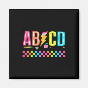 Abcd Back To School Tee Magnet