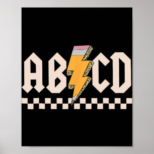 Abcd Ck In Cl First Day Ck To School Teacher Stude Poster