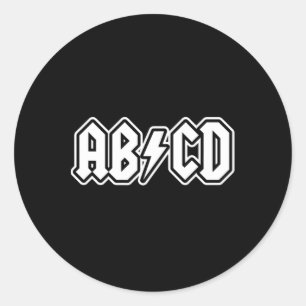 Abcd Fun Back To School Teacher Student Classic Round Sticker