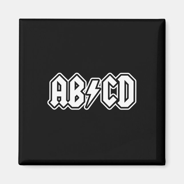 Abcd Fun Back To School Teacher Student  Magnet (Front)