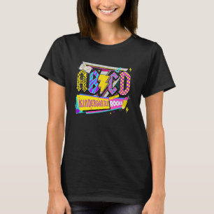 ABCD Kindergarten Rocks Back To School Pre K Schoo T-Shirt