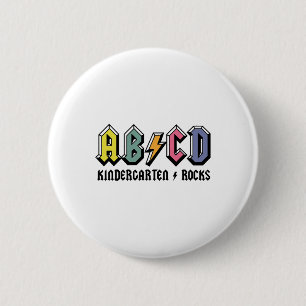 Abcd Kindergarten Rocks Ck To School Kindergarten 6 Cm Round Badge