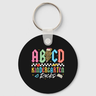 Abcd Kindergarten Rocks Pencil Lightning Teachers  Key Ring