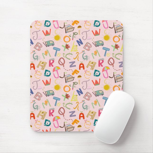 ABCD pattern  Mouse Pad (With Mouse)