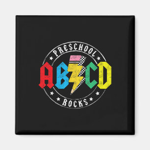Abcd Preschool Rocks 1st Day Pre-k Teacher Ck To S Magnet