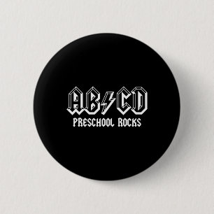 Abcd Rocks Back To School Preschool Rocks Fun Teac 6 Cm Round Badge
