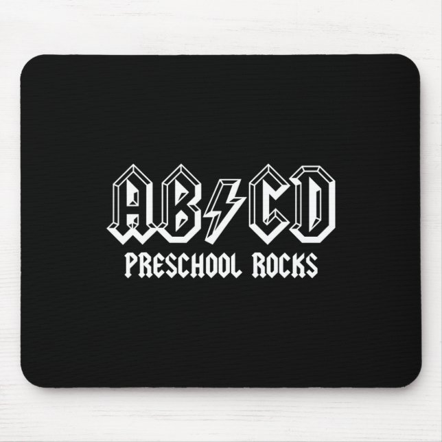 Abcd Rocks Back To School Preschool Rocks Fun Teac Mouse Pad (Front)