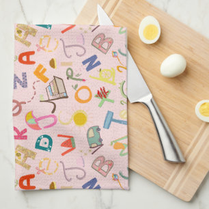 Abcd tea towel