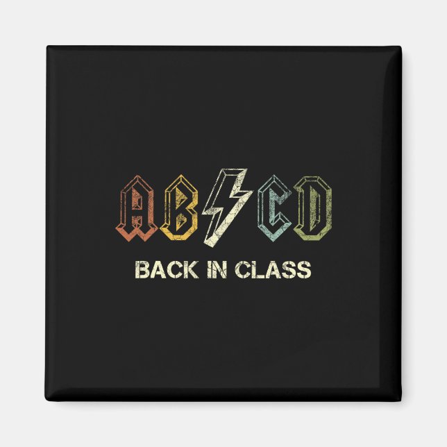 Abcd Teacher  Magnet (Front)