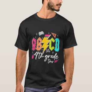 Abcd The 4th Grade Tour Pencil Lightning Rock Boys T-Shirt