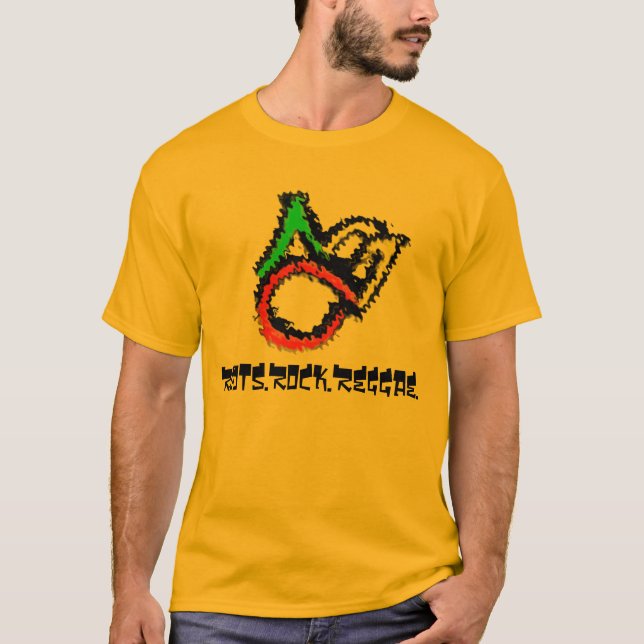 abclogo-rasta, Roots.Rock.Reggae. T-Shirt (Front)