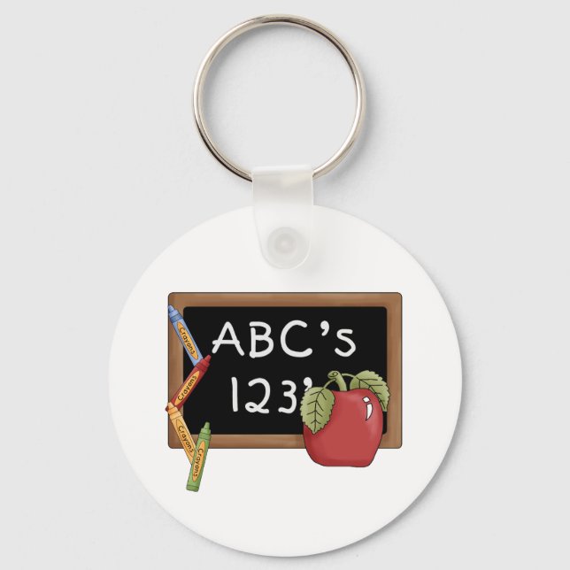 Abcs 123s Tshirts and Gifts Key Ring (Front)