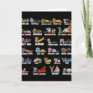 Abcs Alphabet Learning Transportation Animal Ck To Card