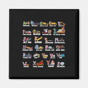 Abcs Alphabet Learning Transportation Animal Ck To Magnet