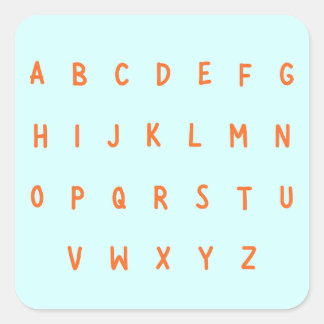ABC's alphabet letters A-Z Stickers Labels modern