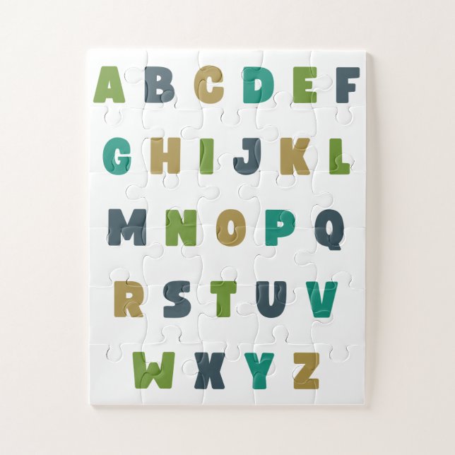 ABC's. alphabet letters. Puzzle Oversized  (Vertical)