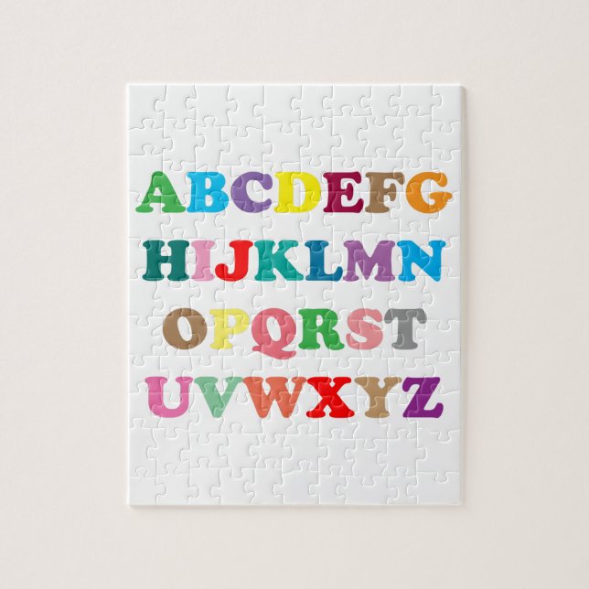 ABC's colourful letters Jigsaw Puzzle (Vertical)