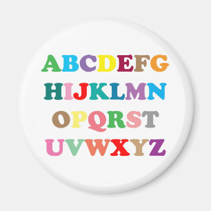 ABC's colourful letters Magnet