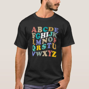 ABCs Hi Kindergarten Alphabet Back To School Teach T-Shirt