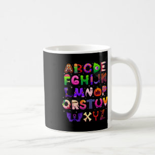 Abcs Learning Kindergarten Teacher Funny Halloween Coffee Mug