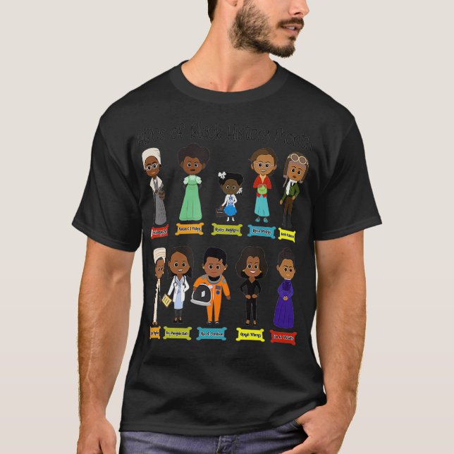 ABCs of Black History Month Pride Women Men Teache T-Shirt (Front)