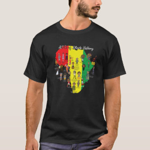 Abcs Of Black History Month Pride Women Men Teache T-Shirt