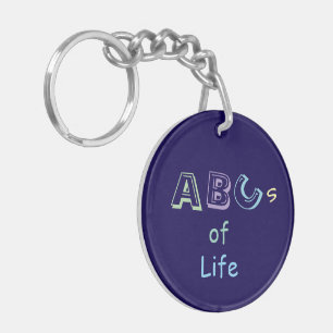 ABCs of Life Acrylic Keychain